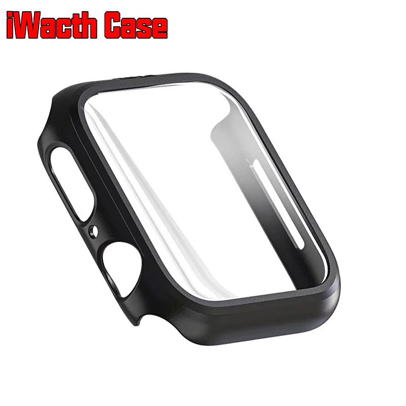 360 Case with glass screen protector For Apple Watch