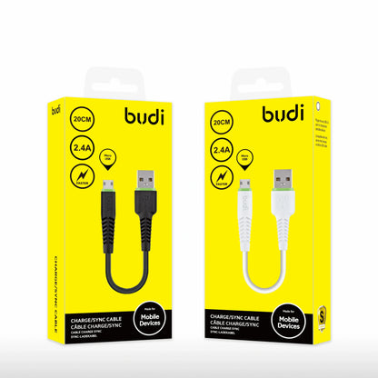Budi M8J150M20 20cm USB-A to Micro cable