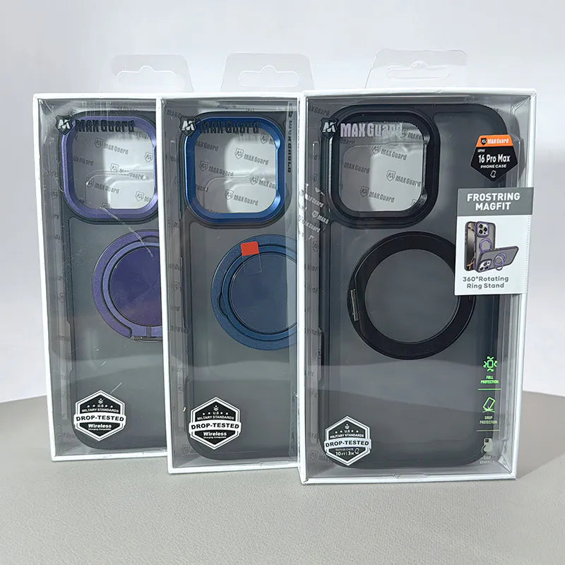 Case for Iphone 15 Pro max 6.7 Frostring MagFit 360 Ring Holder