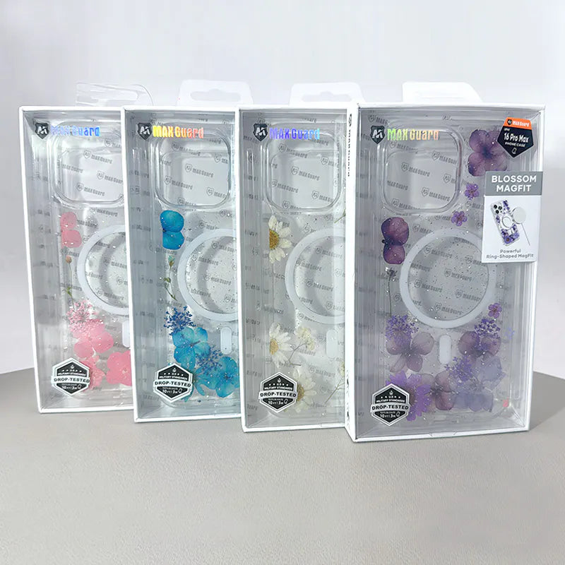 Case for Iphone 16 Pro 6.3 Kinglink Real Flower Blossom MagFit