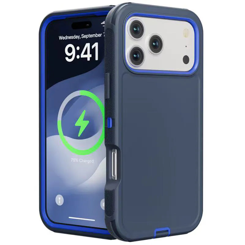 Case for iPhone 17 Air 6.6 Adventure Heavy Duty 2 in 1 Belt Clip