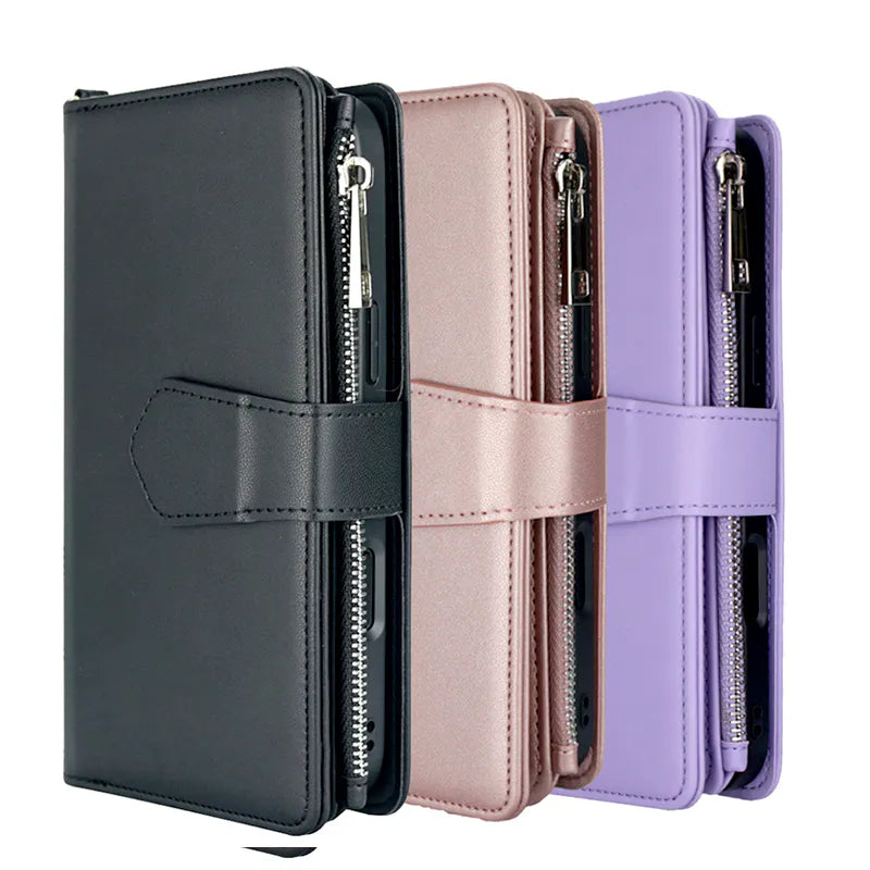 Case for iPhone 17 Air 6.6 Maxguard Detachable Magnetic Zipper Wallet