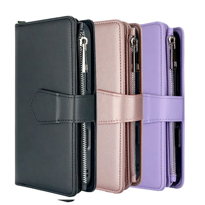 Case for iPhone 17 Air 6.6 Maxguard Detachable Magnetic Zipper Wallet