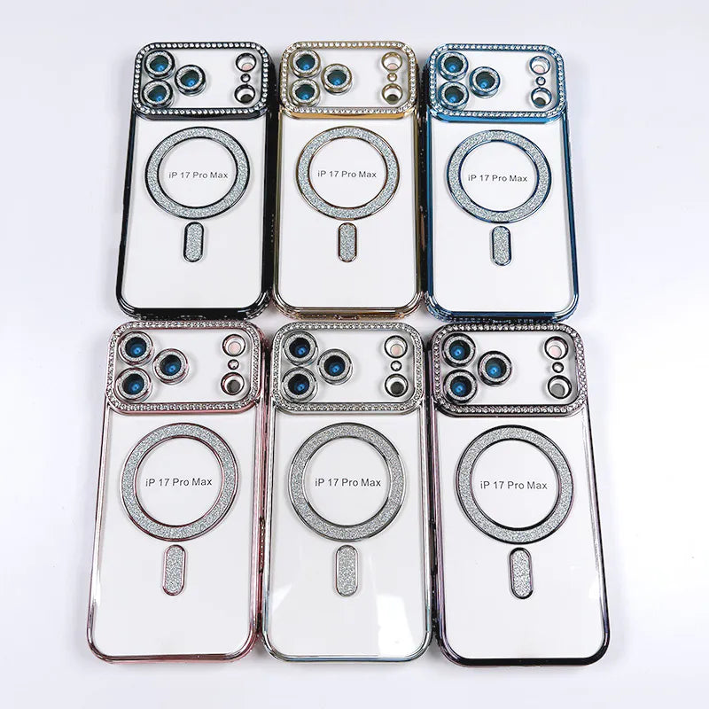 Case for iPhone 17 6.3 Kinglink Glitter Bling Design MagFit