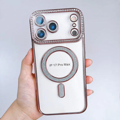 Case for iPhone 17 6.3 Kinglink Glitter Bling Design MagFit