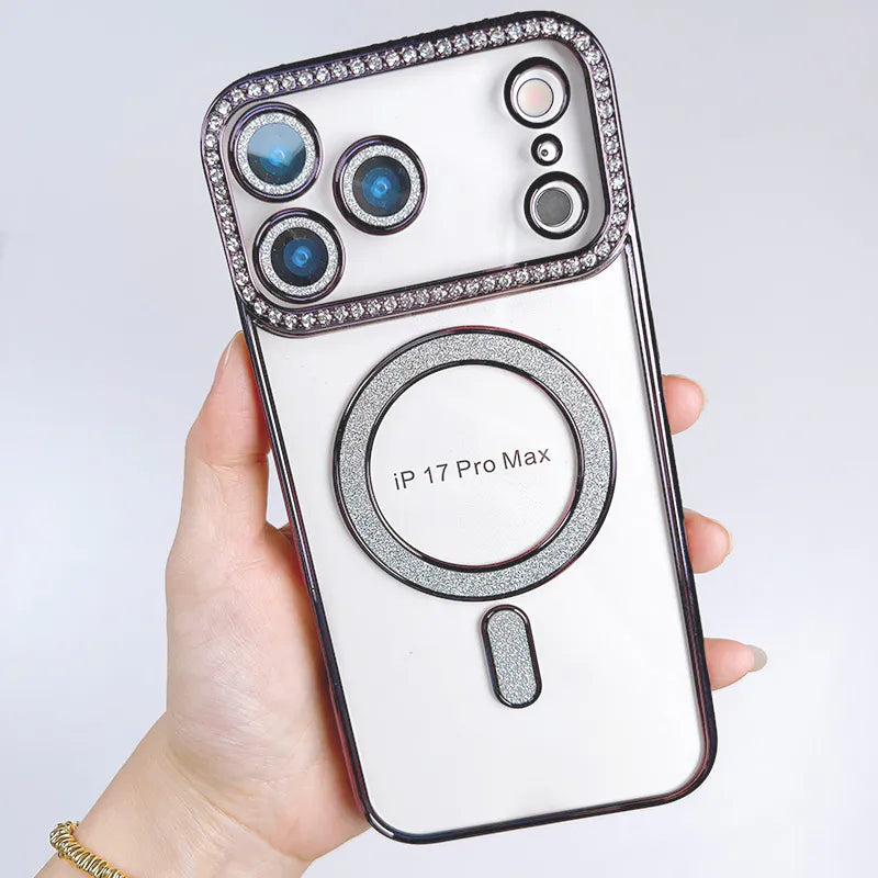 Case for iPhone 17 Air 6.6 Kinglink Glitter Bling Design MagFit