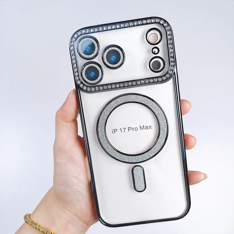 Case for iPhone 17 6.3 Kinglink Glitter Bling Design MagFit
