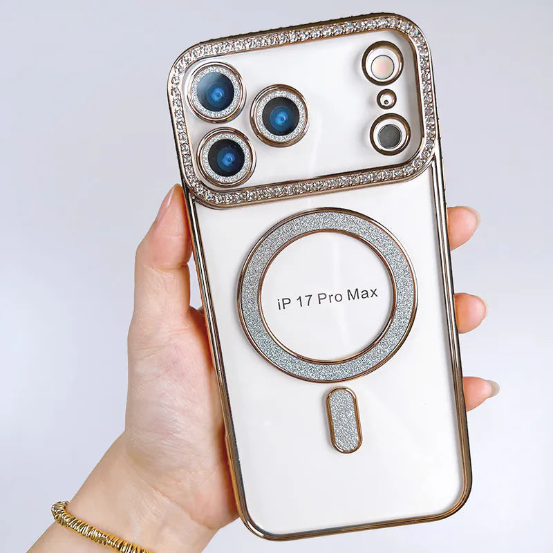 Case for iPhone 17 Pro max 6.9 Kinglink Glitter Bling Design MagFit