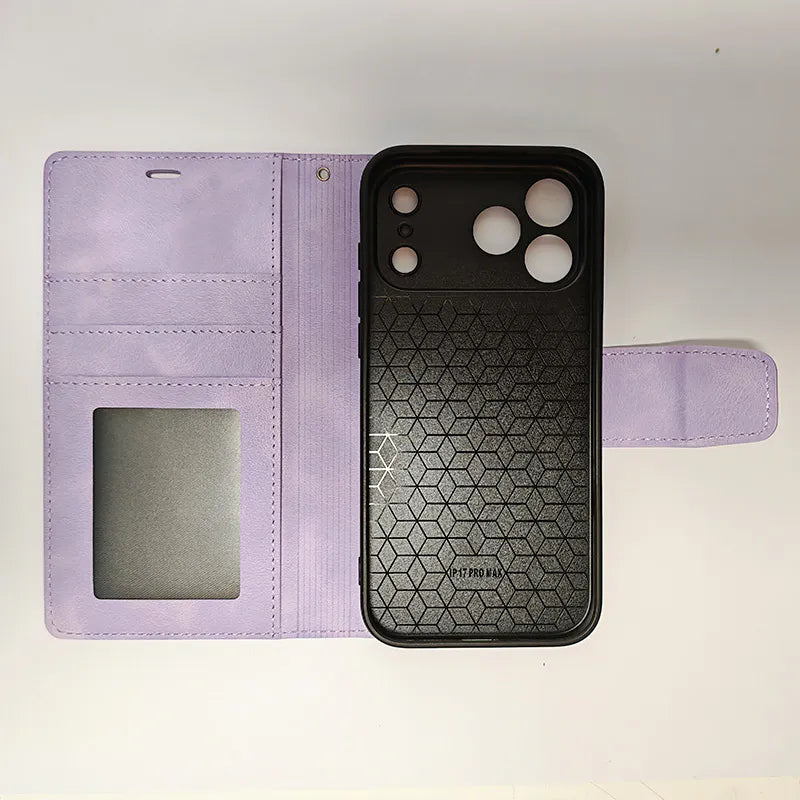 Case for iPhone 17 6.3 Hanman 2 in 1 detachable Magnetic Wallet
