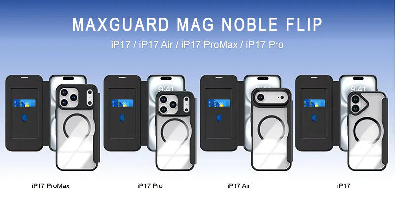 Case for iPhone 17 Pro max 6.9 Maxguard Mag Noble Flip MagFit
