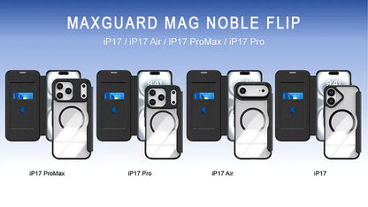 Case for iPhone 17 Pro max 6.9 Maxguard Mag Noble Flip MagFit