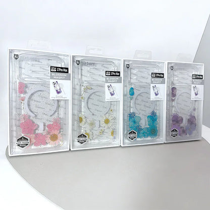 Case for iPhone 17 Pro max 6.9 Kinglink Real Flower Blossom MagFit