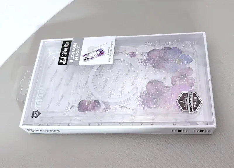 Case for iPhone 17 Pro 6.3 Kinglink Real Flower Blossom MagFit