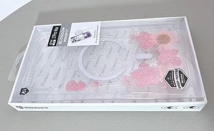 Case for iPhone 17 Pro 6.3 Kinglink Real Flower Blossom MagFit
