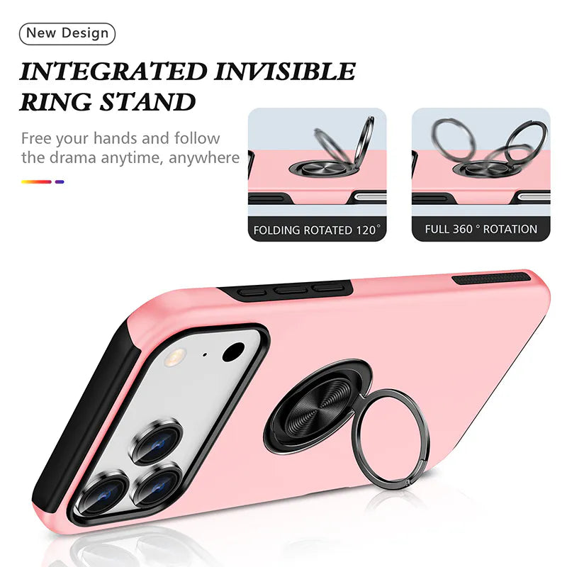 Case for iPhone 17 Air 6.6 Kinglink Mag Ring with Kickstand