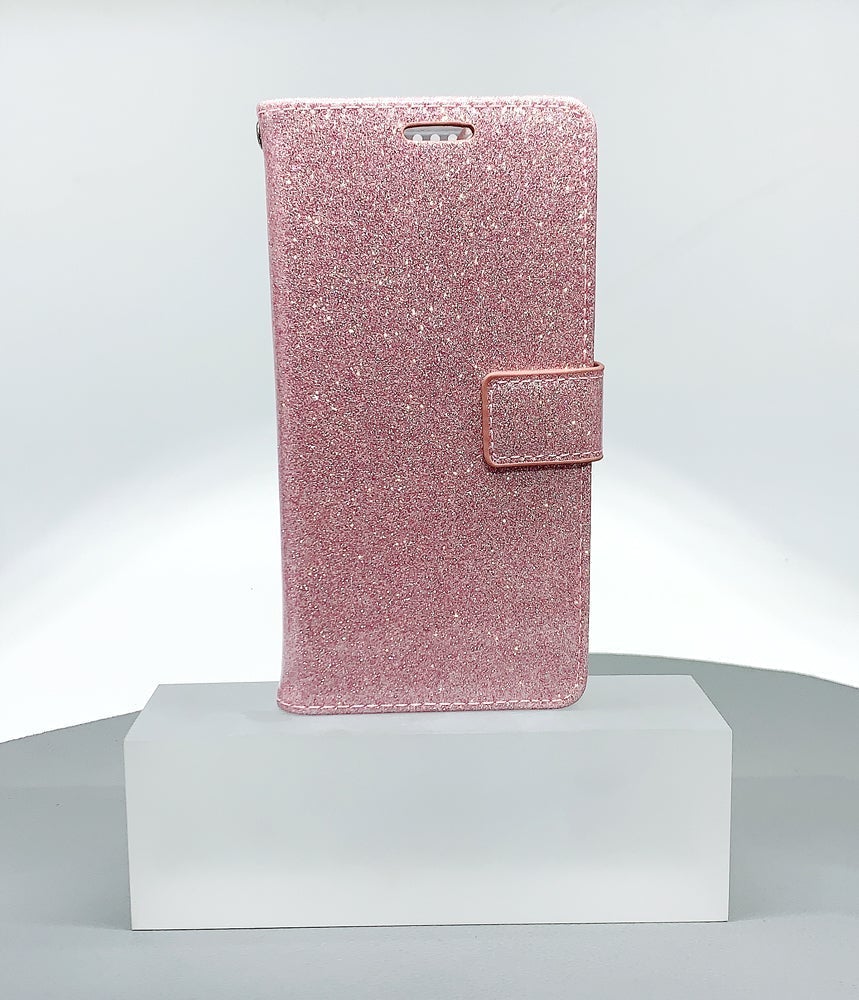 Case for Iphone 13 Pro max 6.7 glitter Bluemoon wallet