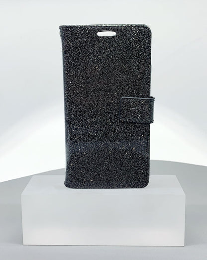 Case for Iphone 15 6.1 glitter Bluemoon wallet