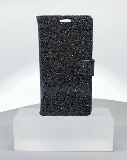 Case for Iphone 13 mini 5.4 glitter Bluemoon wallet  (fit 12 mini)