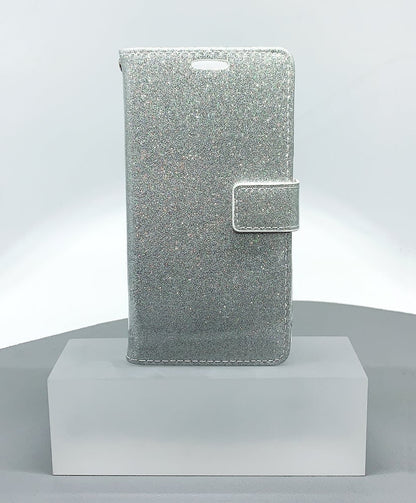 Case for Iphone 13 Pro 6.1 glitter Bluemoon wallet