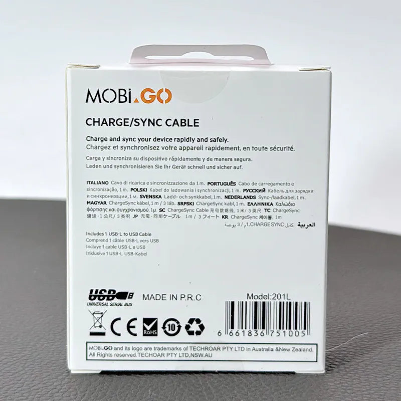 Mobigo 201L 1m USB-Lightning cable