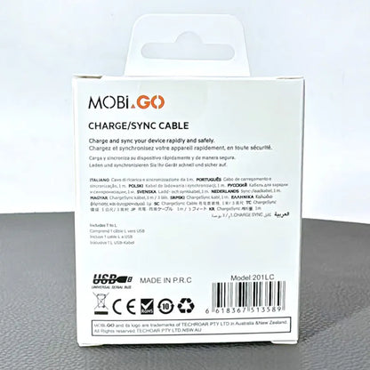Mobigo 201LC/GO201TL 1m PD 20W Type-C to Lightning Cable