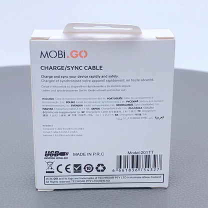 Mobigo 201TT 1m 60W Type-C to C cable