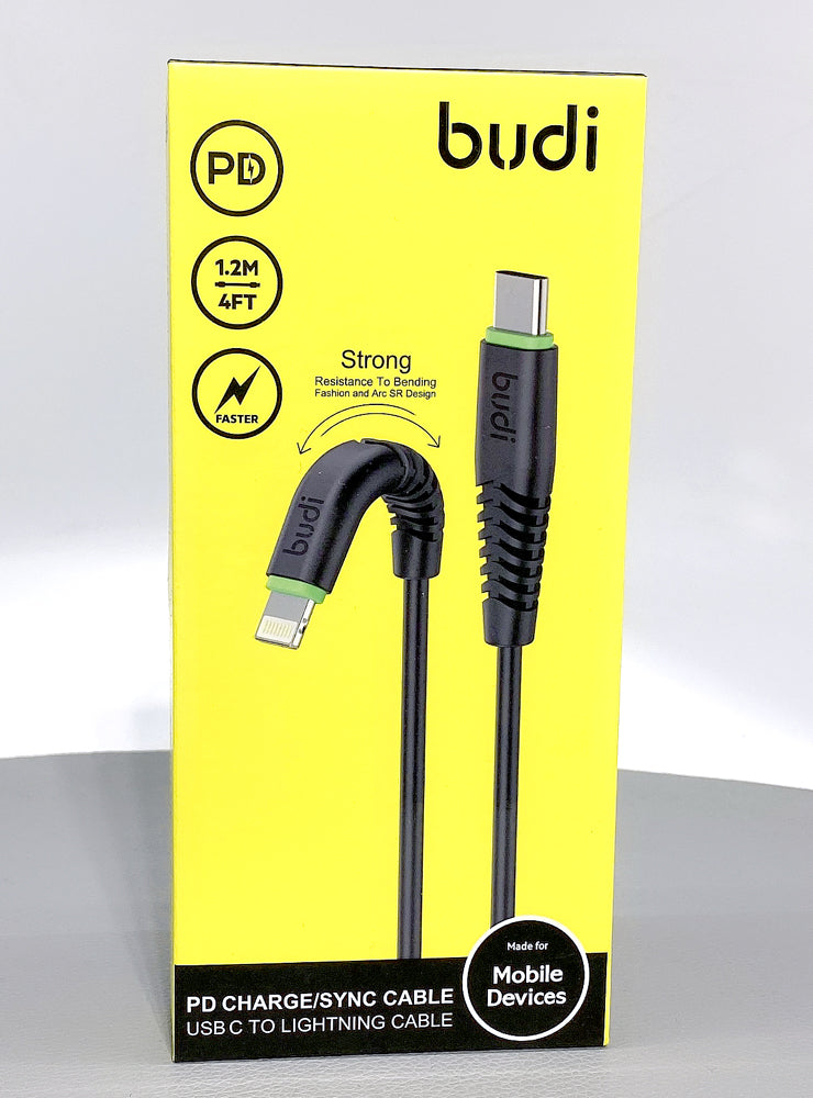 Budi M8J150PD 1.2m Type-C to Lightning cable