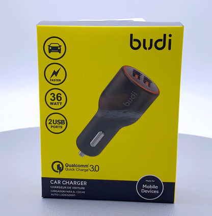 Budi CC109Q 36W 2USB Car Charger