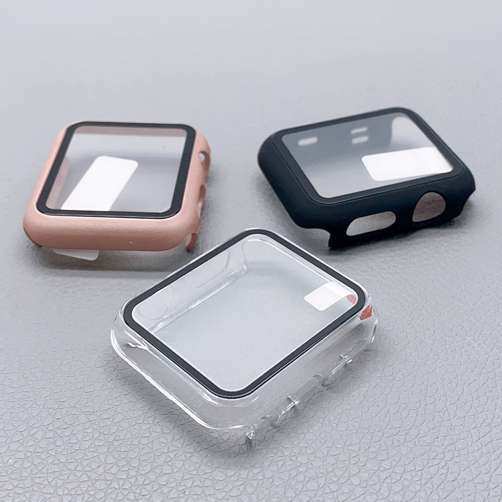 360 Case with glass screen protector For Apple Watch
