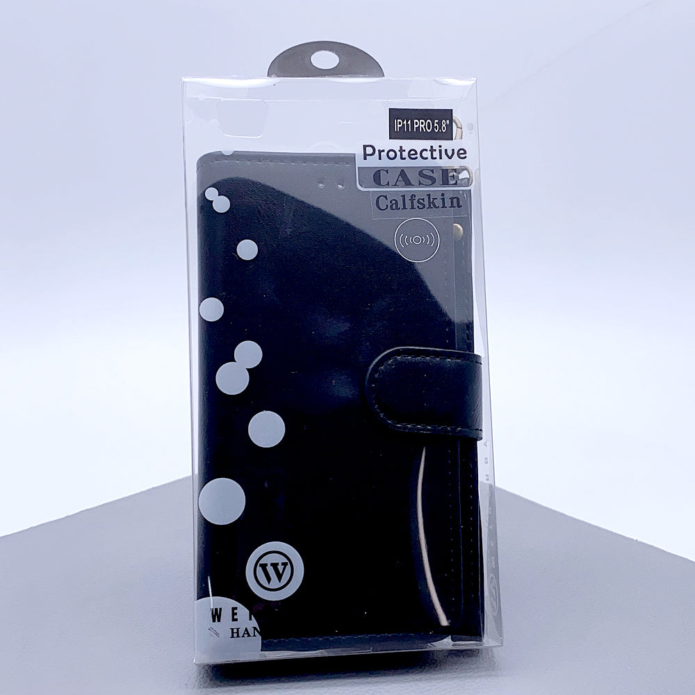 Case for Iphone i7/8+ plus Wetherby ( Calfskin ) handmade magnetic  with strap (i6+/i7+/i8+ fit)