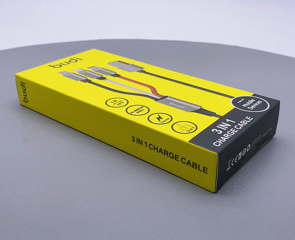 Budi DC203A8 1m 3 in 1 cable