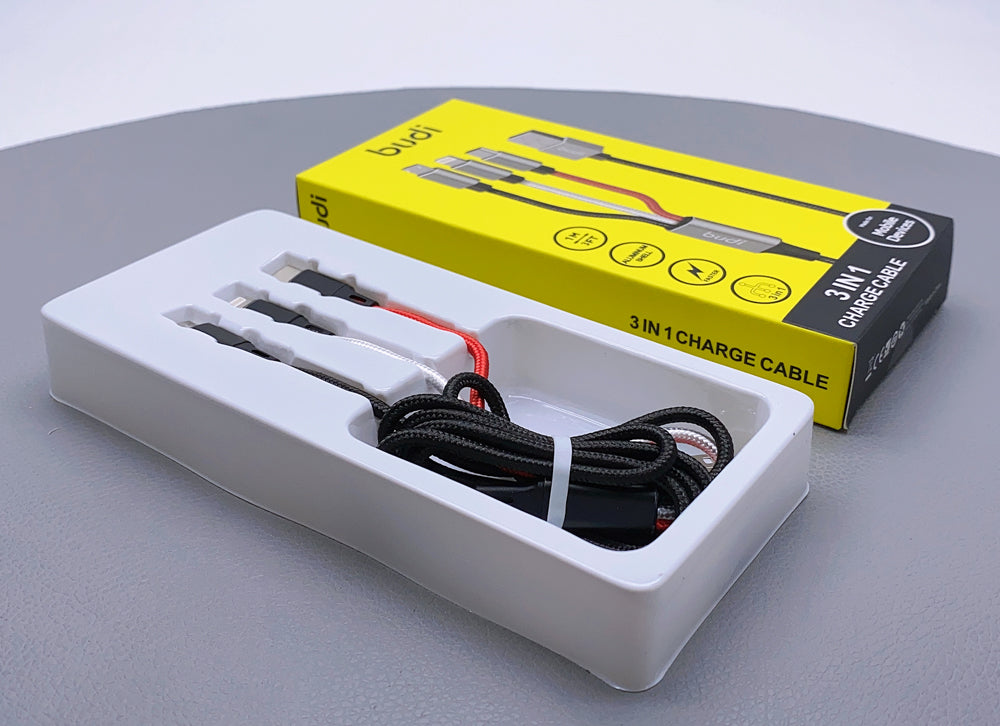 Budi DC203A8 1m 3 in 1 cable