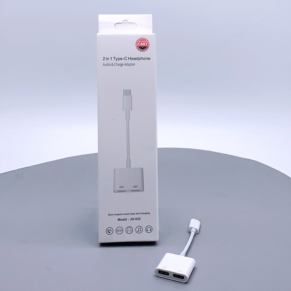 2 in 1 10cm Type-C Adapter JH032