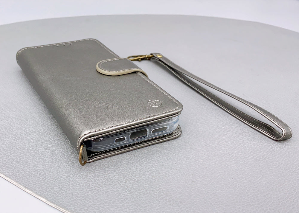 Case for Iphone i7/8+ plus Wetherby ( Calfskin ) handmade magnetic  with strap (i6+/i7+/i8+ fit)