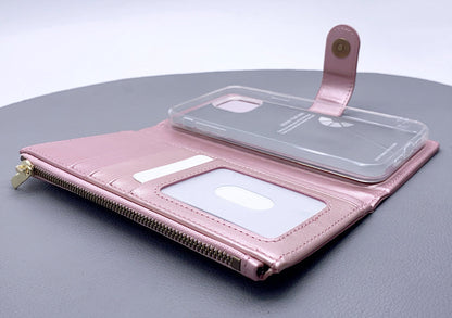 Case for Iphone 13 mini 5.4 Wetherby ( Calfskin ) handmade magnetic  with strap (fit 12 mini)