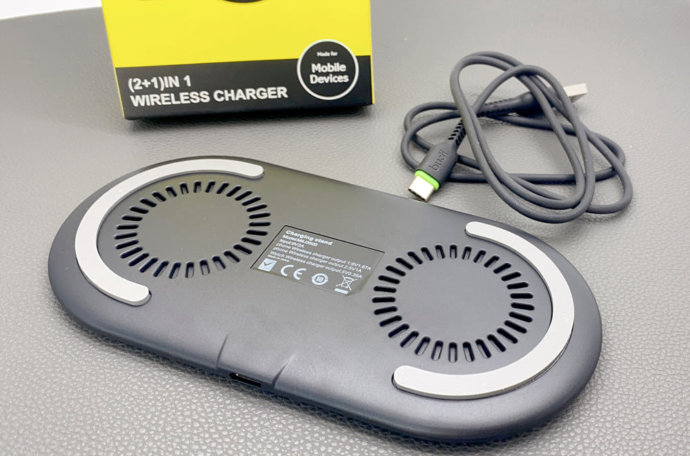 Budi 3 in 1 15W Wireless Charger For iOS/Android Apple Watch WL3500