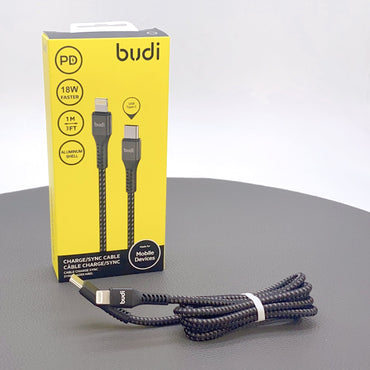 Budi DC210TL 1m 18W Type-C to Lightning cable