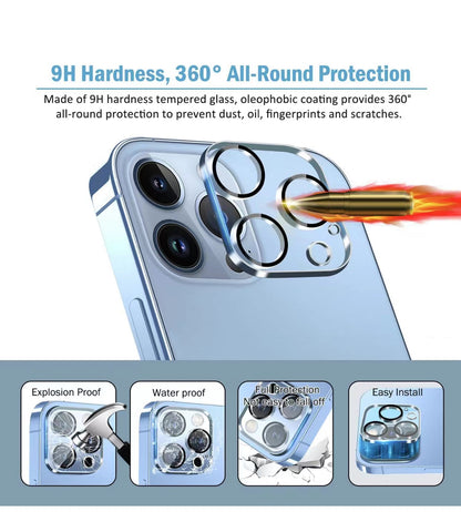 Camera lens glass screen protector for iPhone
