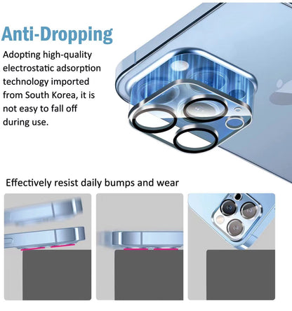 Camera lens glass screen protector for iPhone