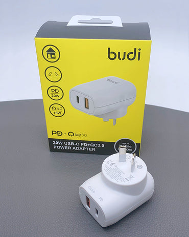 Budi AC339VAW PD 20W wall charger