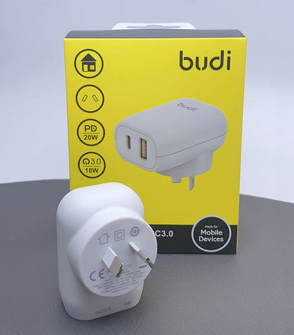 Budi AC339VAW PD 20W wall charger