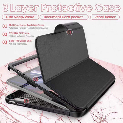 Case for Ipad Pro 11 2021(M1)/2020 (A12Z)/2018(A12X)/Air 4/Air 5 Tablet protective magnetic follo SECURESPIN