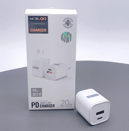 Mobigo TCS2081AC PD 20W wall charger