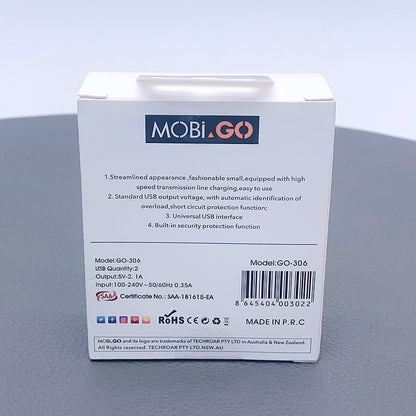 Mobigo GO306 2.1A wall charger