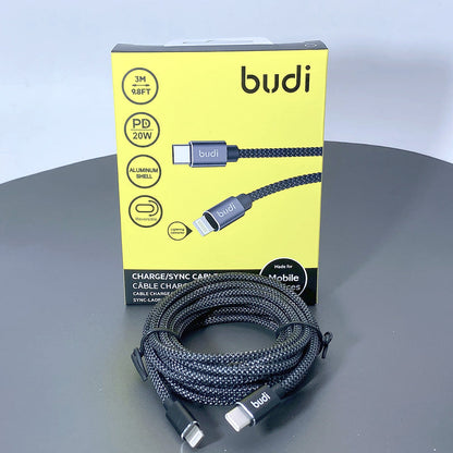 Budi DC206TL30 3m 20W Type-C to Lightning cable