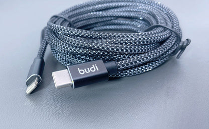 Budi DC206TL30 3m 20W Type-C to Lightning cable