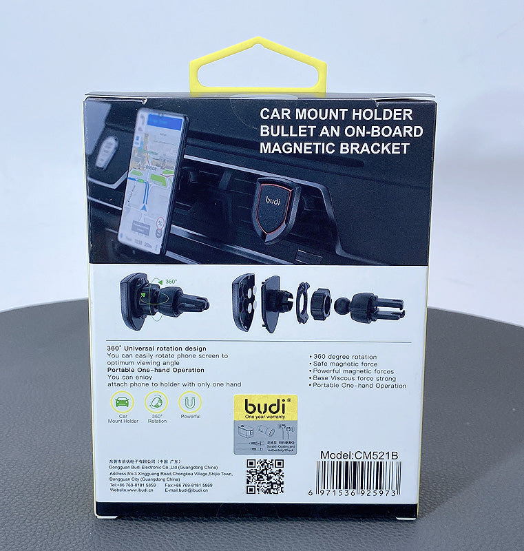 Budi CM521 MagFit Car Mount Holder