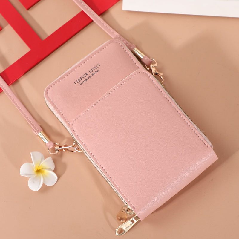Carry pouch universal shoulder zip belt bag for phone