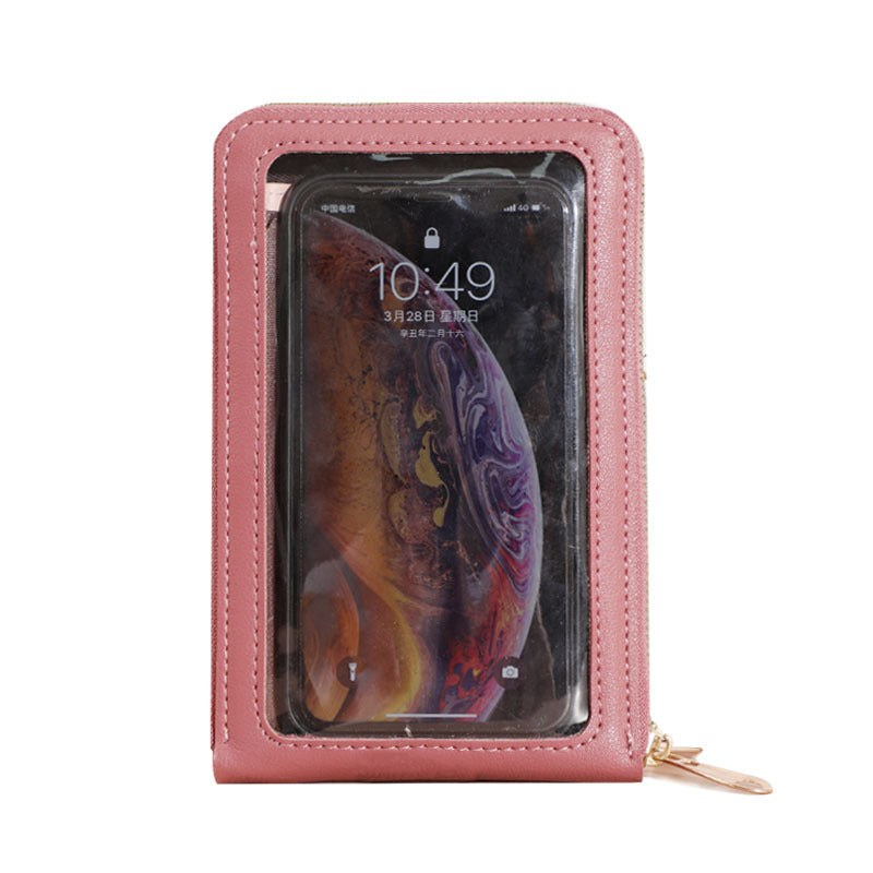 Carry pouch universal shoulder zip belt bag for phone