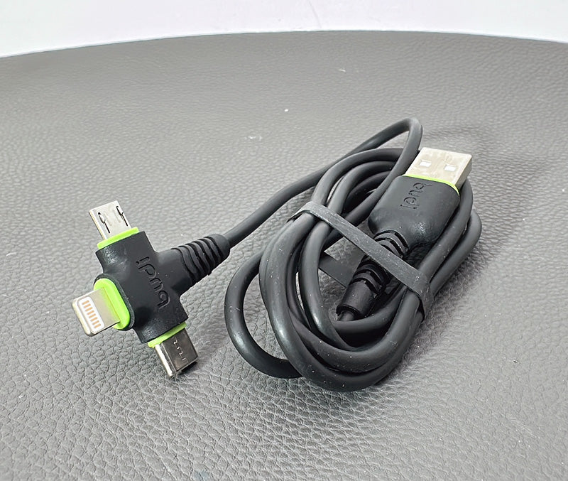 Budi M8J150+ plus 1.2m 3 in 1 cable